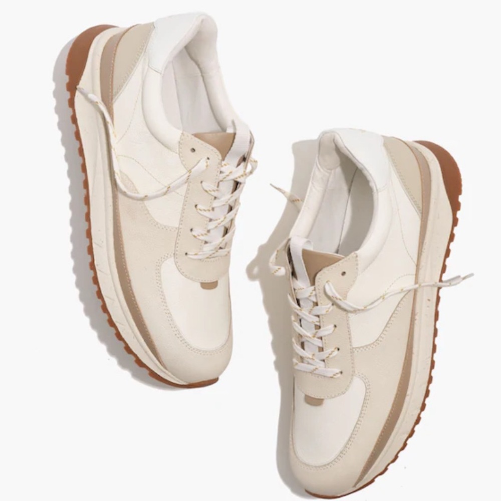 Colorblock Leather Sneakers
